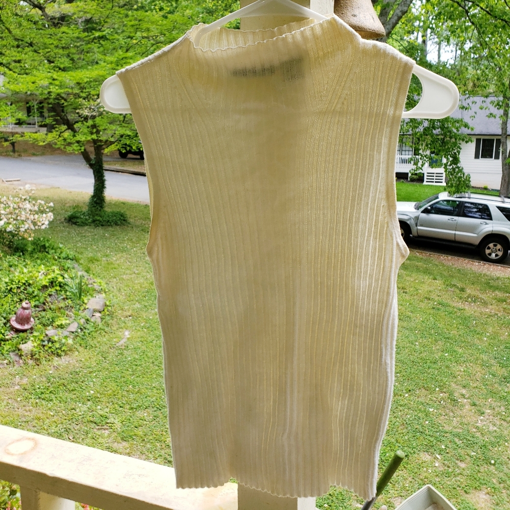 Sleeveless High Neck Blouse
